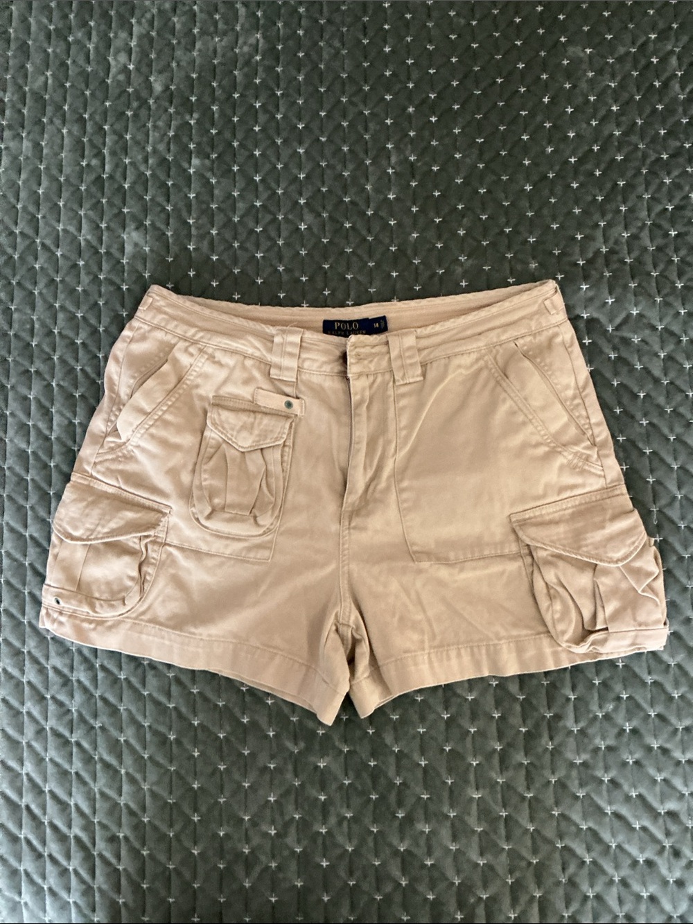 Polo by Ralph Lauren Beige Cargo Pocket Shorts size 14